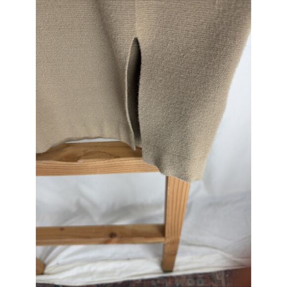 NWT Yesta YEST Tan High Low Hem Hooded Long Vest #0940 Size 10 - Picture 4 of 5